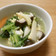 葉わさびと筍の鶏団子スープ