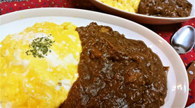 リメイク★簡単★カレー【オムカレー】