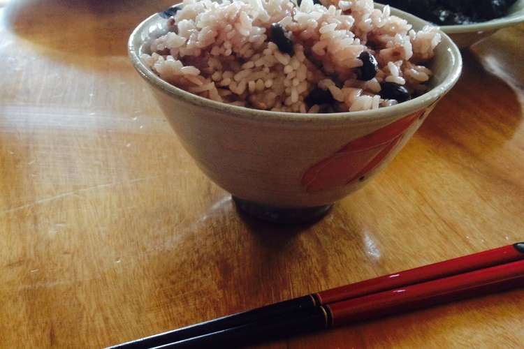 宮古島黒小豆を使った豆ご飯 レシピ 作り方 By ゆううううか クックパッド