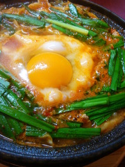 チゲ風キムチ煮込みうどんの写真