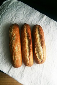 水68％長時間発酵なしフランスパン