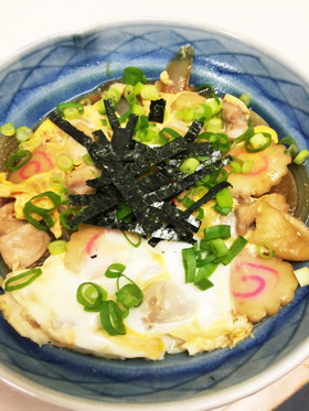 麺つゆで作る親子煮☆親子丼