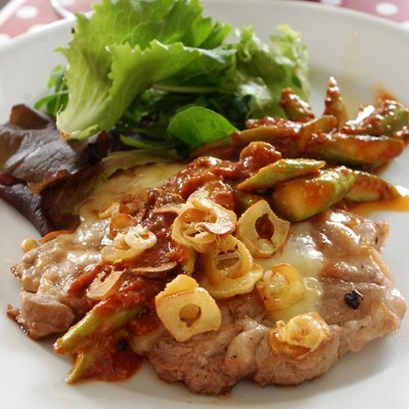 ガーリック味のベイクドポークチョップのレシピ