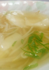 ワンタン風　スープ　簡単　私流
