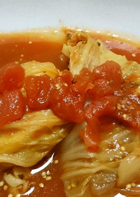 トマトスープの豚こまロール白菜