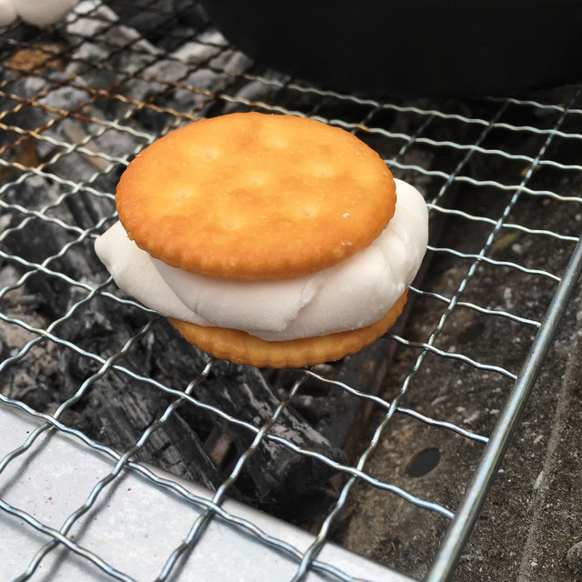 qの〆に焼きマシュマロサンド レシピ 作り方 By ゆちさん クックパッド