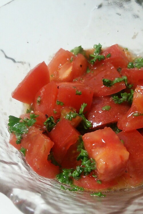 パセリの柑橘系サラダのレシピ