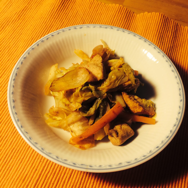 高野豆腐のキムチ炒めの画像
