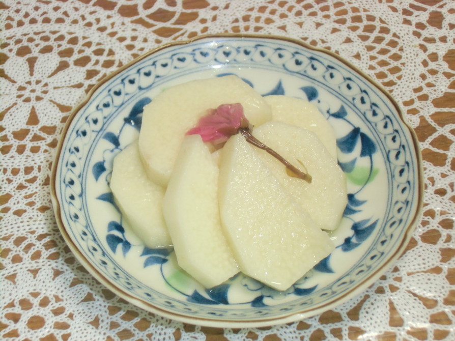 長芋の桜花漬けの画像