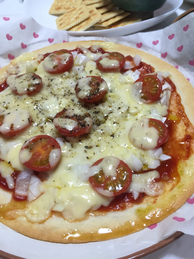エバラ焼肉のたれでピザの画像