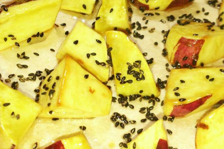 揚げないのに揚げたみたい 簡単大学芋 レシピ 作り方 By こにゃつ クックパッド 簡単おいしいみんなのレシピが359万品