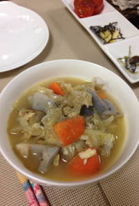 根菜と白身魚のポトフ