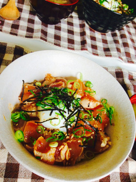 美味♬ささみユッケ丼
