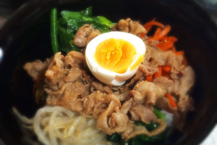 ビビンバ 簡単ランチ 栄養満点 レシピ 作り方 By ポポロ924 クックパッド