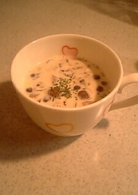 朝食に！ヘルシー☆北欧風きのこ豆乳スープ