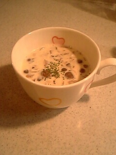 朝食に！ヘルシー☆北欧風きのこ豆乳スープの画像
