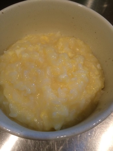 簡単で適当な卵雑炊の写真