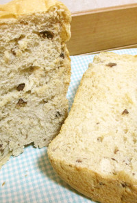HB早焼き✿はったい粉と甘納豆の食パン