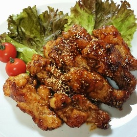 揚げない!手羽元ピリ辛チキン