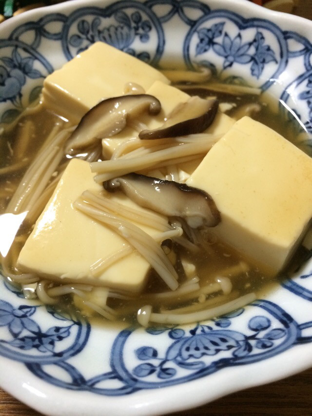 優し〜い味♡⑥絹豆腐の和風きのこあんかけの画像