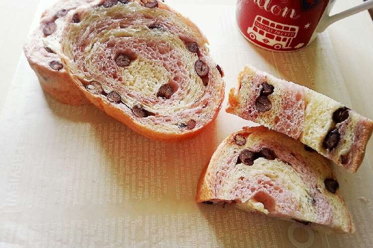 紫いもと小豆の可愛いトヨ型パン レシピ 作り方 By しもあん クックパッド