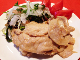ヨーグルトでやわらか生姜焼き