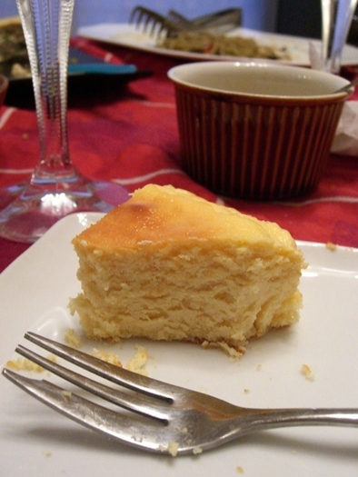 豆腐のベイクドチーズケーキの写真