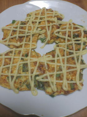 粉なしでふわふわ☆豆腐と納豆のチヂミ