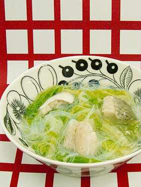 白菜とタラのスープの画像