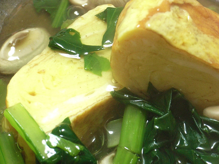小松菜のあんかけだし巻き卵の画像