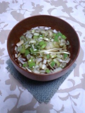 ばあちゃんの作る風邪薬…ネギ湯