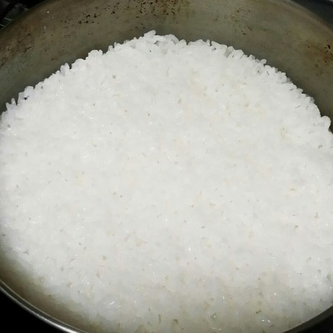 鍋での米の炊き方