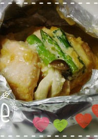 鮭の味噌マヨ☆ホイル焼き