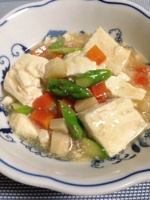あられ野菜の煮豆腐の画像