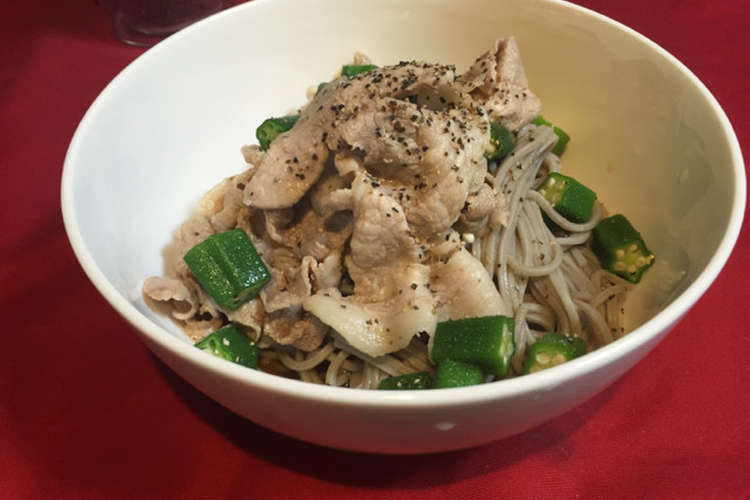 豚肉の温しゃぶとオクラのヘルシー蕎麦 レシピ 作り方 By Masamasa17 クックパッド 簡単おいしいみんなのレシピが349万品