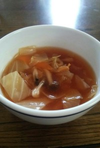 超簡単 ミネストローネ風スープ