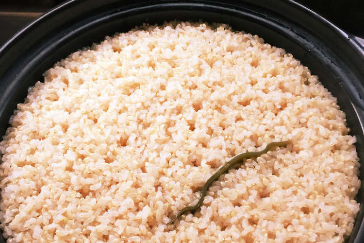 生きたお米 玄米の贅沢な炊き方 土鍋編 レシピ 作り方 By ソムリエ林のこだわり クックパッド