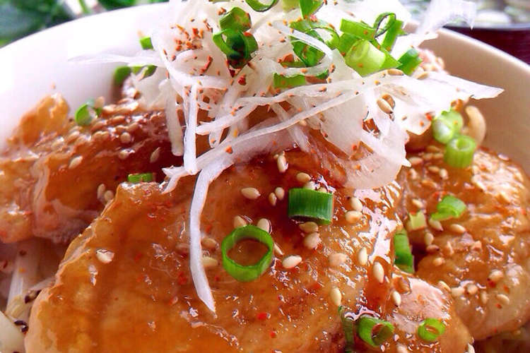 柔らか 甘辛ダレde豚ロース丼 レシピ 作り方 By 優雨 ゆぅ クックパッド 簡単おいしいみんなのレシピが350万品