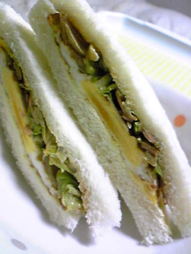 サンドイッチ＠お好み焼き味の写真