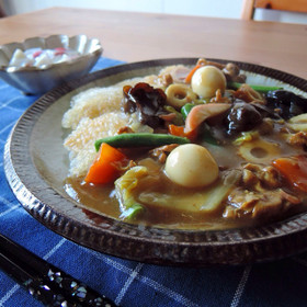 残りカレーをリメイク!おこげ中華あんかけ
