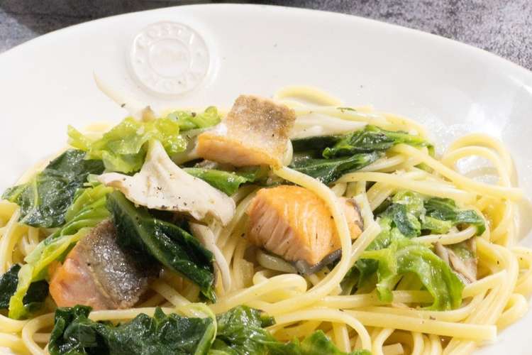 鮭と春キャベツきのこの和風スープパスタ レシピ 作り方 By Sachi5 クックパッド 簡単おいしいみんなのレシピが349万品