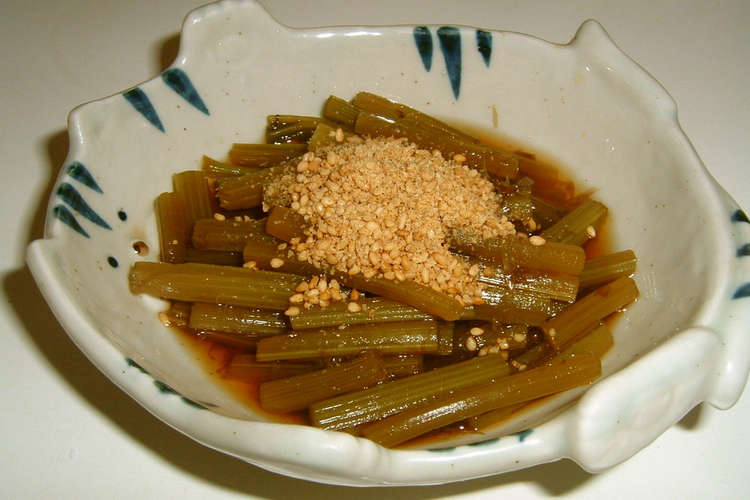 レンジで簡単 ふきの煮物 茎編 レシピ 作り方 By ま さん クックパッド 簡単おいしいみんなのレシピが349万品