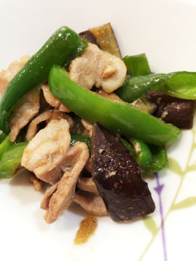 簡単☆豚肉とナスのしょうが炒め