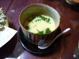 のらぼう菜いりの茶碗蒸しの画像