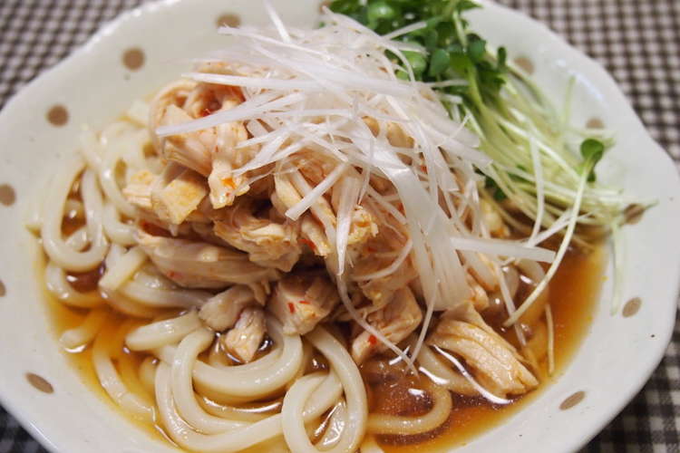 肉 麺 鶏むね肉のピリ辛冷やしうどん レシピ 作り方 By とまとママ クックパッド 簡単おいしいみんなのレシピが352万品