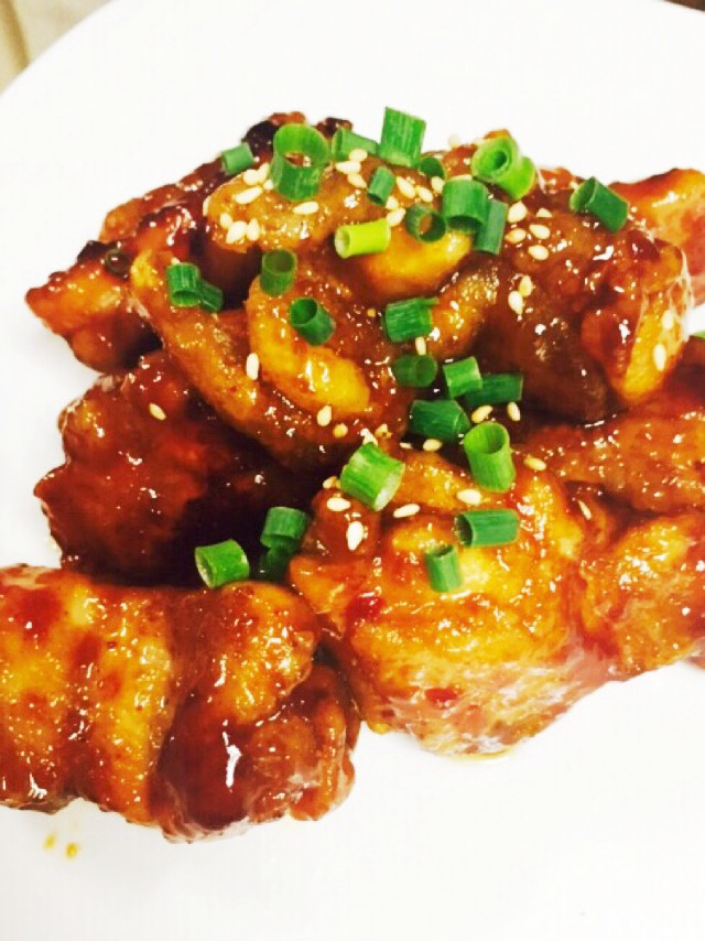 偽の甘酸っぱいチキンのレシピ