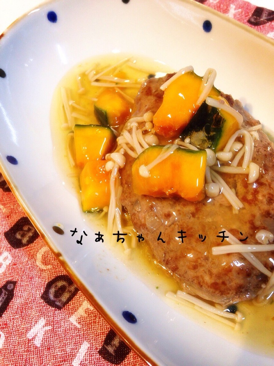 うどんスープの素で〜和風豆腐ハンバーグの画像