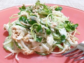 きゅうりと玉ねぎのツナサラダ