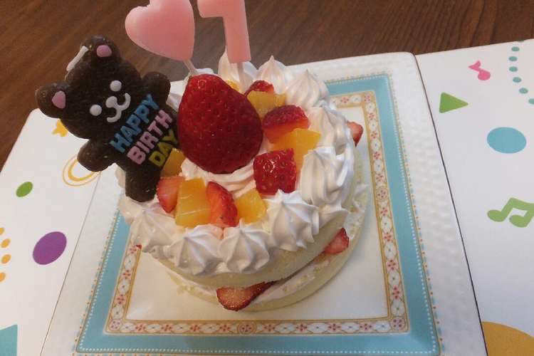 1歳 誕生日ケーキ レンジで簡単 レシピ 作り方 By サッチー クックパッド