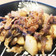 豚肉と長芋舞茸のピリ辛炒め